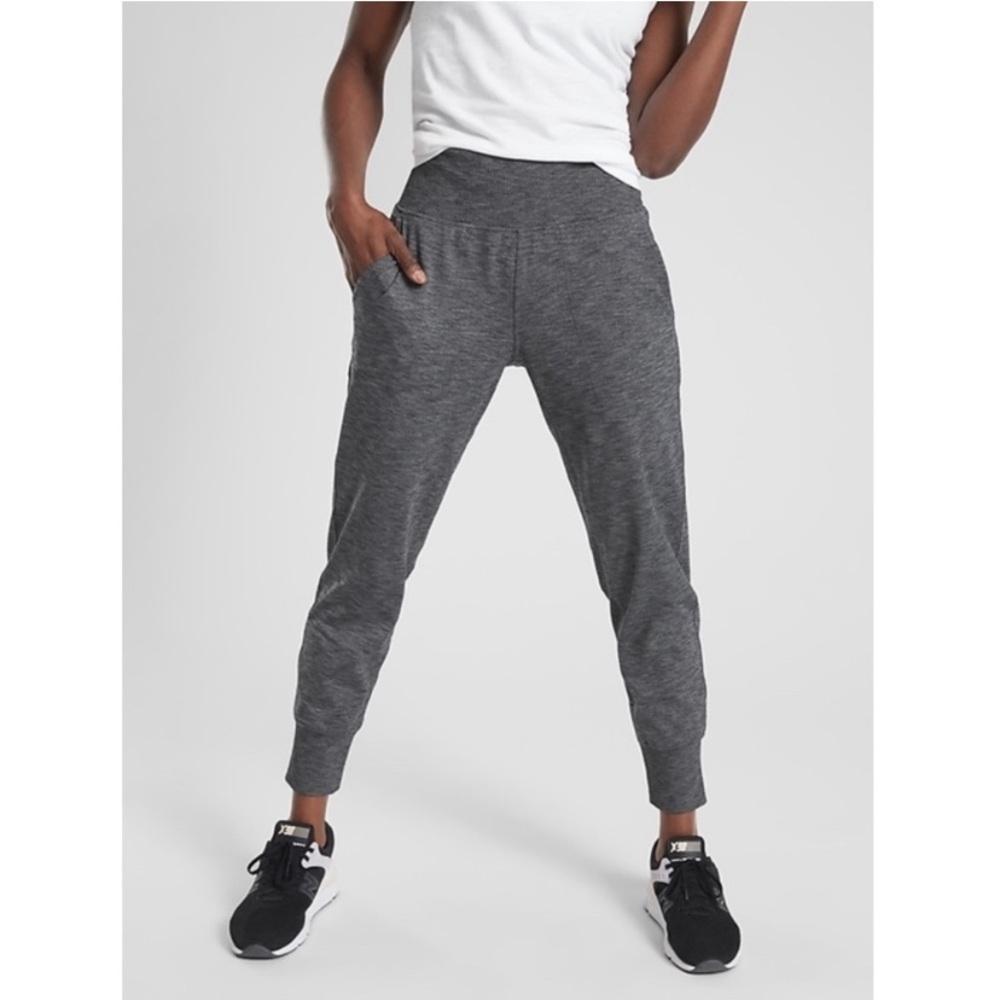 Athleta Venice Jogger Black Heather Size Medium